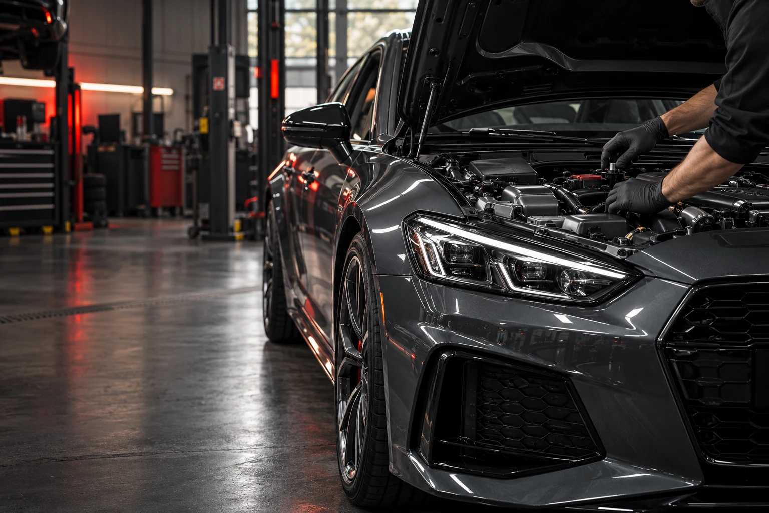 Illustrative automotive service photography